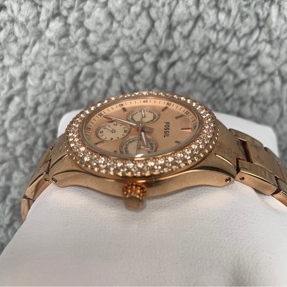 Fossil Sport Multifunction Rose Gold-Tone Stainless Steel Watch ES3003 - Picture 3 of 9